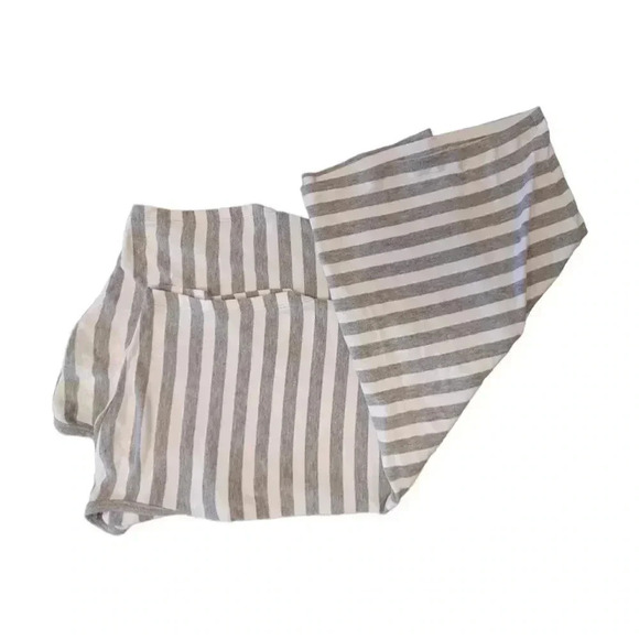 Michael Kors Grey & White Striped Tee Shirt Size Small - Picture 5 of 8